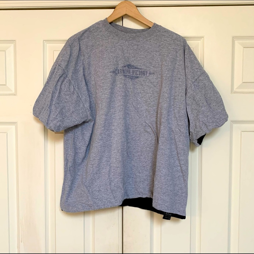 Carnival Cruise Ship Victory Inaugural Cruise T-shirt Vintage 1999 Reversible